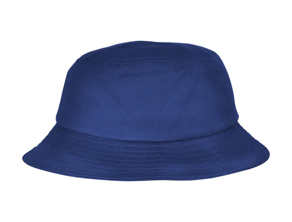 Utilisez Luxueux Modèle Chapeau Seau Couleur Outremer Profonde Pour Affichage — Photo