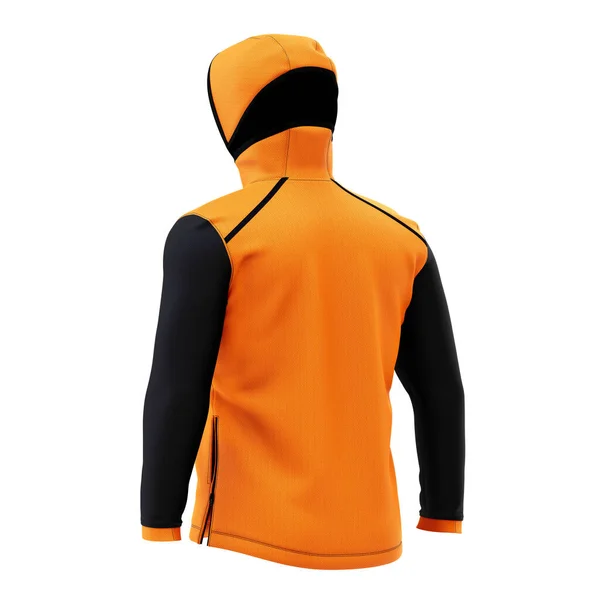 Back View Excellent Basket Ball Hoodie Mockup Carrot Curl Color — Fotografia de Stock