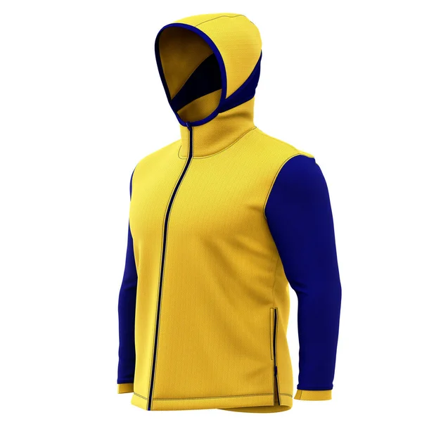 Clean Front View Excellent Basket Ball Hoodie Mockup Lemon Zest — Fotografia de Stock