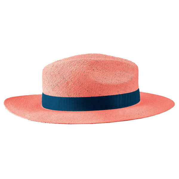 Amazing Panama Hat Mockup In Fusion Coral Color, to help you customize your brand logo or designs like a pro