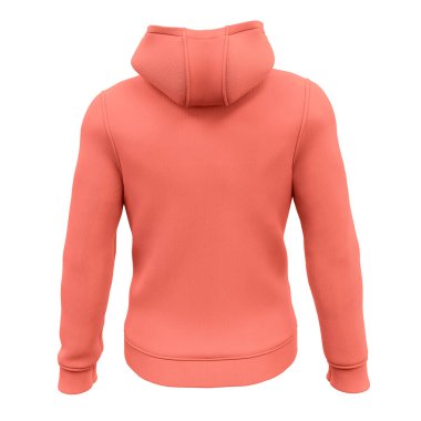 Back View Amazing Men 's Fermuarları Persimmon Turuncu Rengi ile bir profesyonel gibi logo veya tasarımlarınızı özelleştirmenize yardımcı olacak