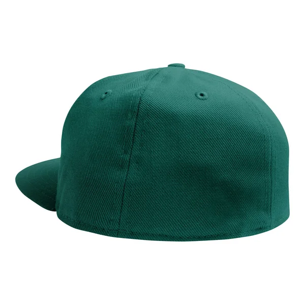 Use Blank Back View Luxurious Cap Mockup Alpine Green Color — Foto de Stock