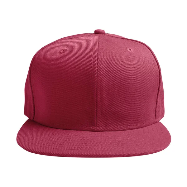 Front View Luxurious Cap Mockup Red Bud Color Make Your —  Fotos de Stock