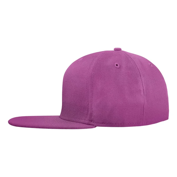 Esta Vista Lateral Lujo Cap Mockup Color Radiante Orquídea Personalizable — Foto de Stock