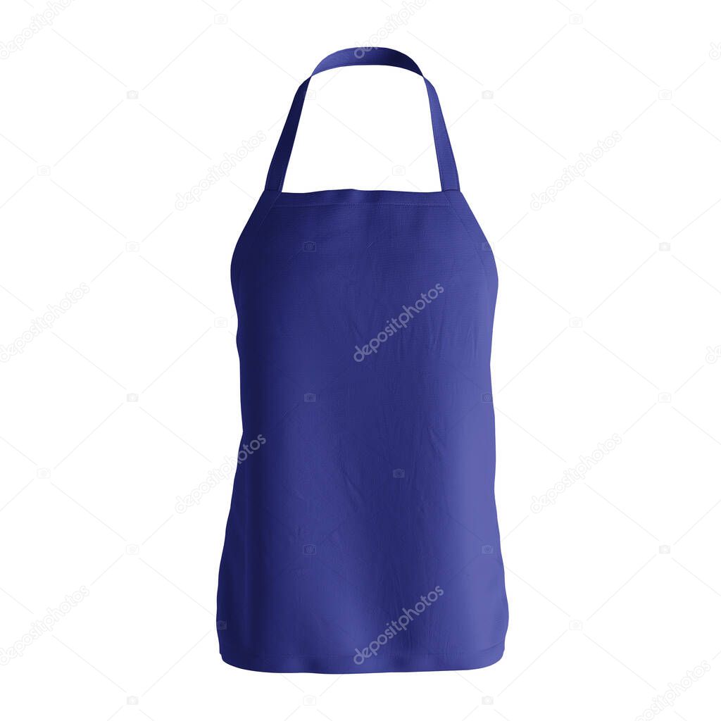 This Sweet  Apron Mockup In Clematis Blue Color, will give a perfect scene to make your designs products more life.