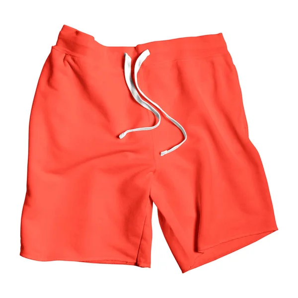 Avec Front Perspective View Amazing Shorts Mockup Living Coral Color — Photo