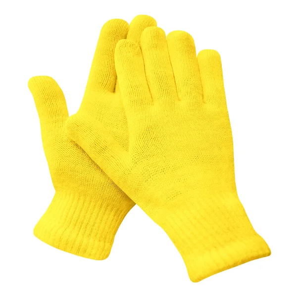 Este Impresionante Guantes Invierno Mockup Lemon Zest Color Hará Que — Foto de Stock