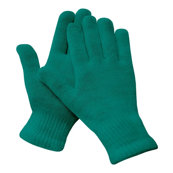 Diese Awesome Winter Gloves Mockup Alpine Green Color Werden Ihre — Stockfoto