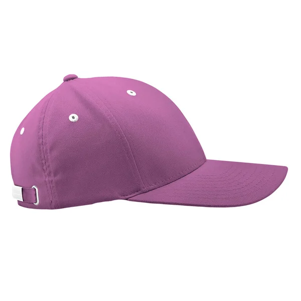 Side View Fabulous Cap Mockup Radiant Orchid Color Printable Can — Stock fotografie