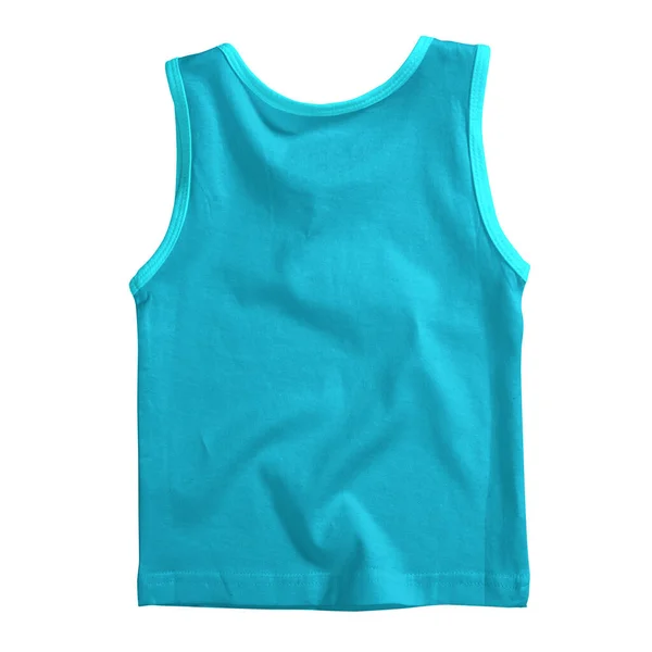 Back View Impressive Baby Tank Top Mockup Bear Grass Color — Stock Photo, Image