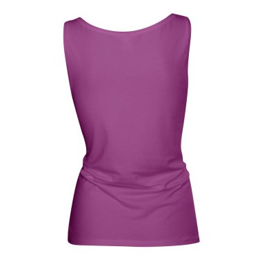 Anında tasarımlarınız için güzel resimler oluşturun, bu Backview Harika Kızın Parlak Orkide Rengi Tank Üstü ile.