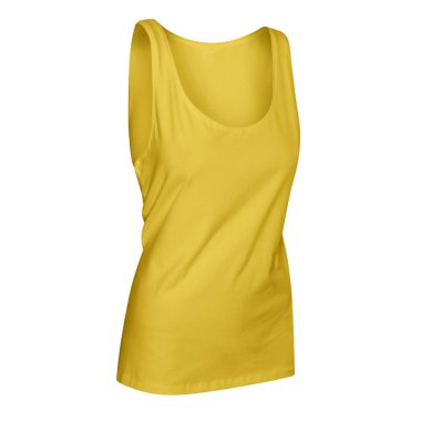 Bu Yan Görünüm Harika Kızın Limon Rengi Tank Üstü 'nü kullanarak bir profesyonel gibi tasarım tarzınızı sergileyin., 