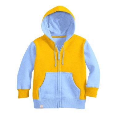 Siber Sarı Renkli Fermuarlı Kapüşonlu Çocuklar ile muhteşem tasarımınızı ya da logonuzu daha sanatsal yapın