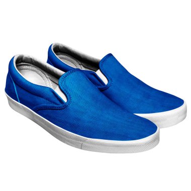 Tasarımını bir profesyonel gibi göster Bu ön perspektif görünümünü kullanarak Baleine mavisi ayakkabı modelinde sıradan bir fiş.