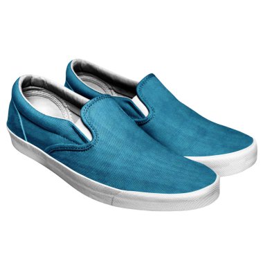 Adriyatik mavisi ayakkabı modelinde bu ön perspektif görünümünü kullanarak tasarımınızı bir profesyonel gibi gösterin.