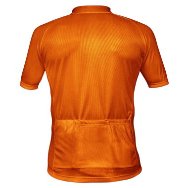 Bu geri bakış açısıyla motorcu Jersey 'nin Mandarin turuncu rengini kullanarak tasarımlarınızı en iyi şekilde sergileyebilirsiniz..