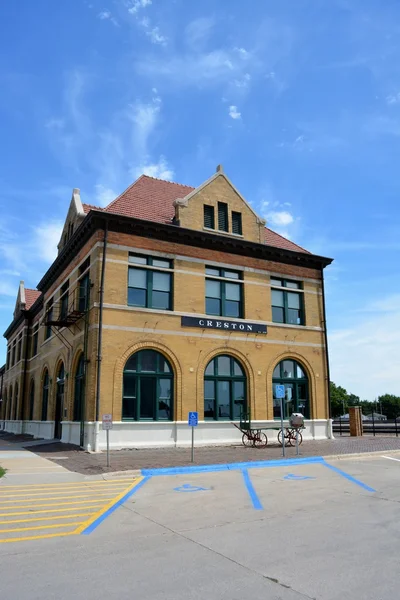 Deposito ferroviario di Creston Iowa — Foto Stock