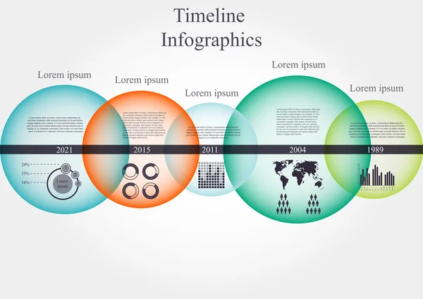 Timeline Infographics — Stock Vector