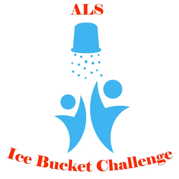 Concetto ALS Ice Bucket Challenge Vector — Vettoriale Stock