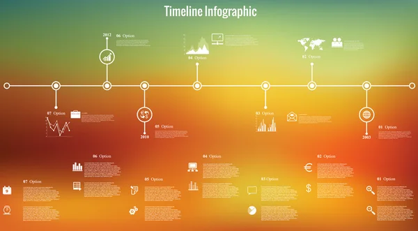 Инфографика временных линий — стоковый вектор
