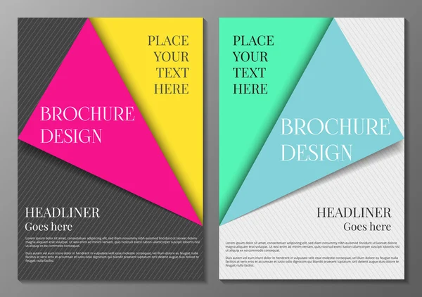 Brochure dekking ontwerpsjabloon — Stockvector