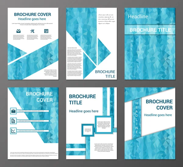 Brochures set — Stockvector