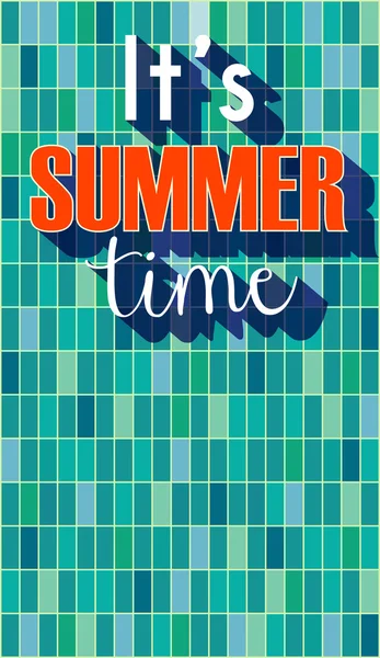 To s letní čas plakát — Stockový vektor