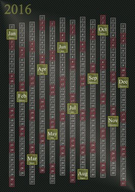 Cam gibi takvim 2016 yıl