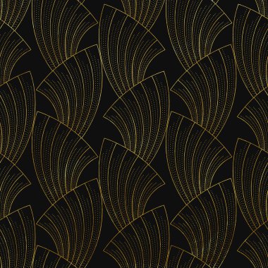 Art deco seamless modeli küme