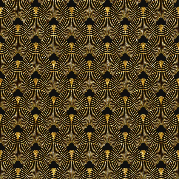 Art deco altın seamless modeli