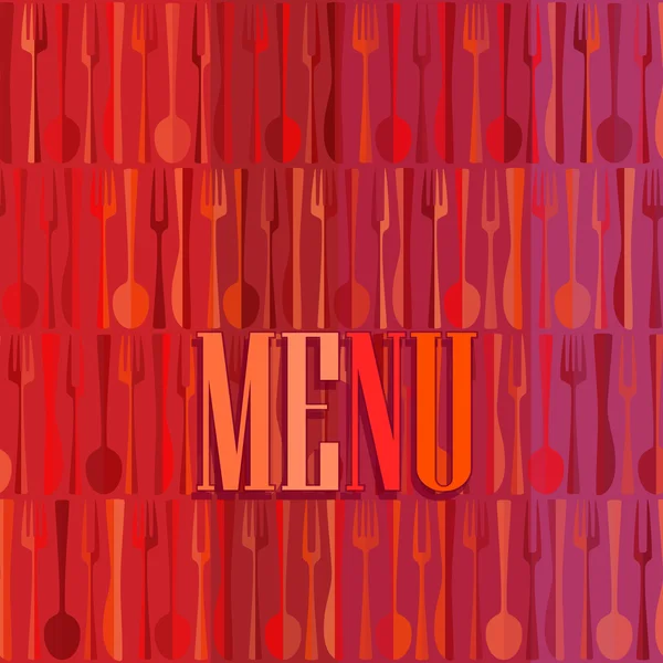 时尚现代的餐厅或咖啡馆菜单卡设计 — 图库矢量图片