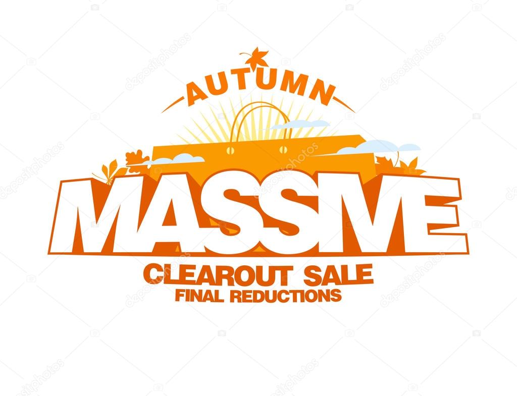 Autumn massive clearout sale design