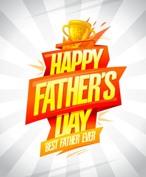 Glückliche Vatertagskarte Bestes Vatertagsplakat Aller Zeiten Gerasterte Version — Stockfoto