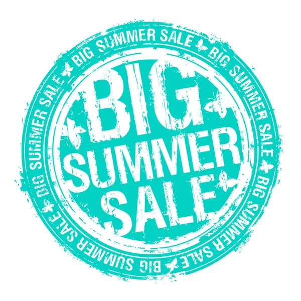 Big Summer Sale Rubber Stamp Imprint Vector — Stock Vector