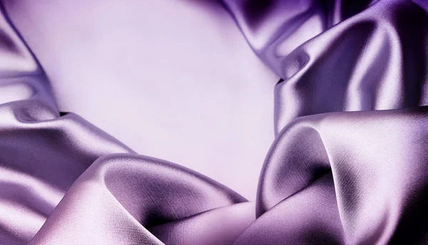 Fondo Textil Liso Seda Violeta Con Lugar Para Texto — Foto de Stock