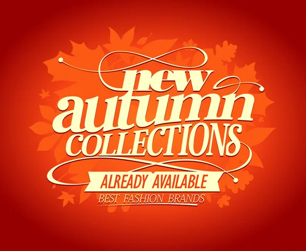 New autumn collections design. — Stock Vector