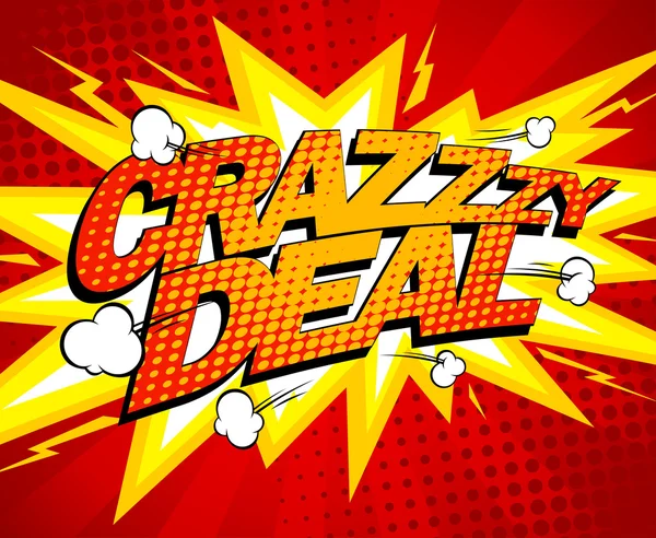 Crazy deal design. — Stock Vector