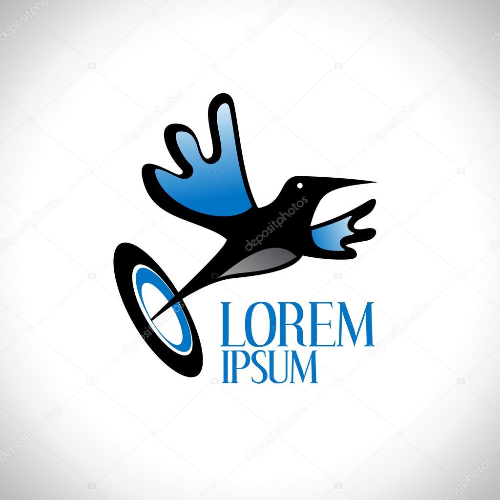 Logo De Loiseau Noir Image Vectorielle Slena 65007317