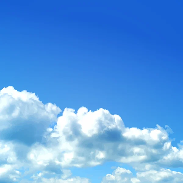 Ciel avec illustration de nuages . — Image vectorielle