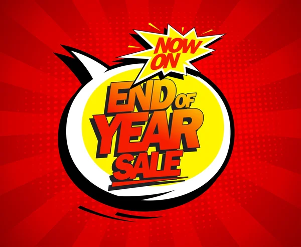 End of year biggest sale design. — Stock Vector