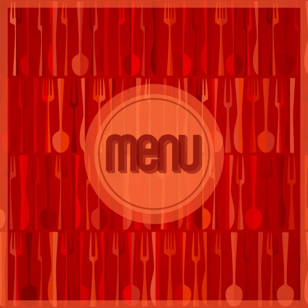 Carte de menu rouge abstrait restaurant moderne ou café — Image vectorielle