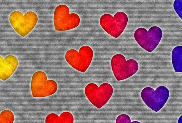 Καρδιά Ρίγες Σημάδι Αγάπης Ταπετσαρία — Φωτογραφία Αρχείου