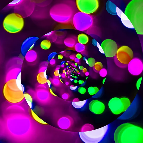 Bokeh retorcido como luces de discoteca . — Foto de Stock