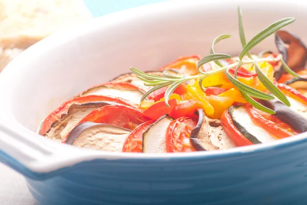 Ratatouille in a dish , casserole. — Stock Photo, Image