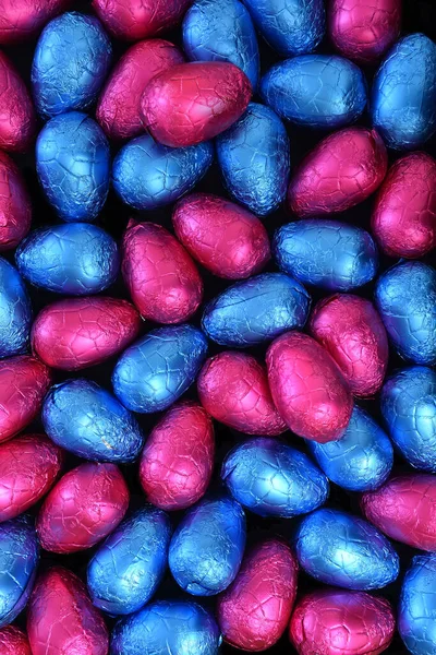 Купка Або Група Різнокольорових Різних Розмірів Барвистої Фольги Загорнуті Шоколадні — стокове фото