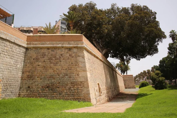 Historic Walls Old Fortification City Cartagena Murcia Spain Historic Center —  Fotos de Stock