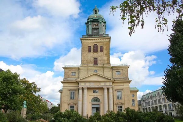 スウェーデンの中心部にあるヨーテボリ大聖堂 大聖堂は1815年に建てられました 建築家はカール ウィルヘルム カールバーグ 大聖堂は新古典主義建築の好例です 市内でも有数の観光地である — ストック写真