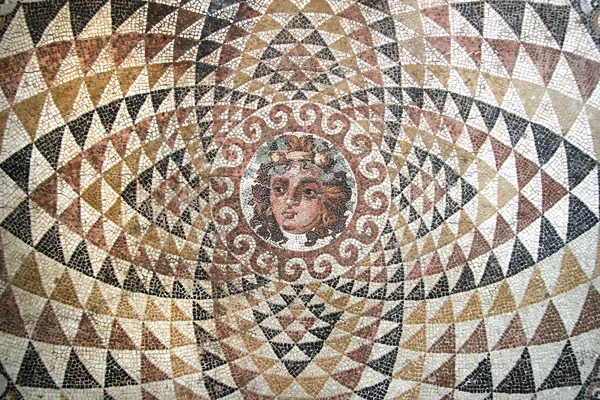 Mosaik aus Dionysos, aus den Ruinen von Korinth, Griechenland. — Stockfoto