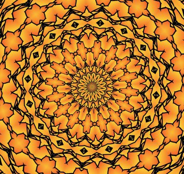 Sürekli değişen sarı ve siyah desen