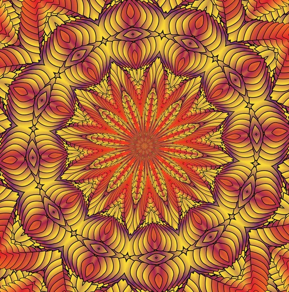 Kaleidoskopický oranžová vzor — Stock fotografie